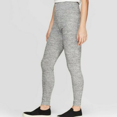 A New Day S Gray  Cozy Leggings Wide Waistband Women's High-Waist Heather Gray